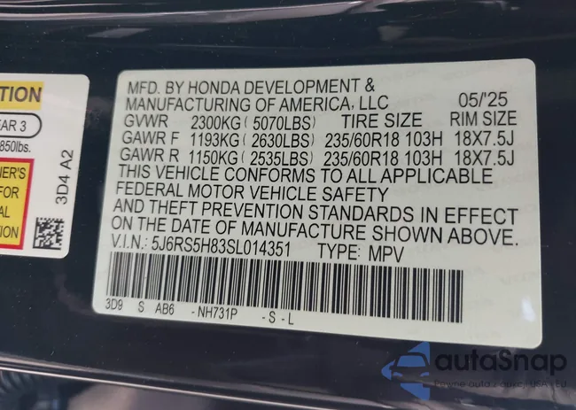 5J6RS5H83SL014351: 43331939