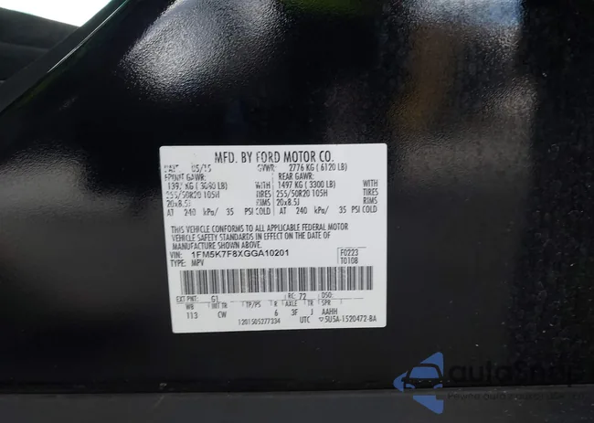 1FM5K7F8XGGA10201: 43331959