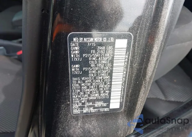 JN8AF5MR6FT513113: 43331986