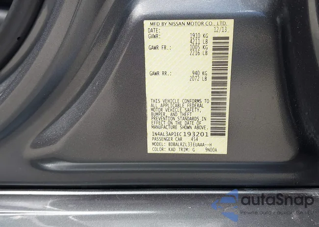 1N4AL3AP1EC193201: 43332070