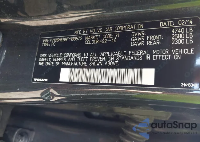 YV126MEB9F1199572: 43332099