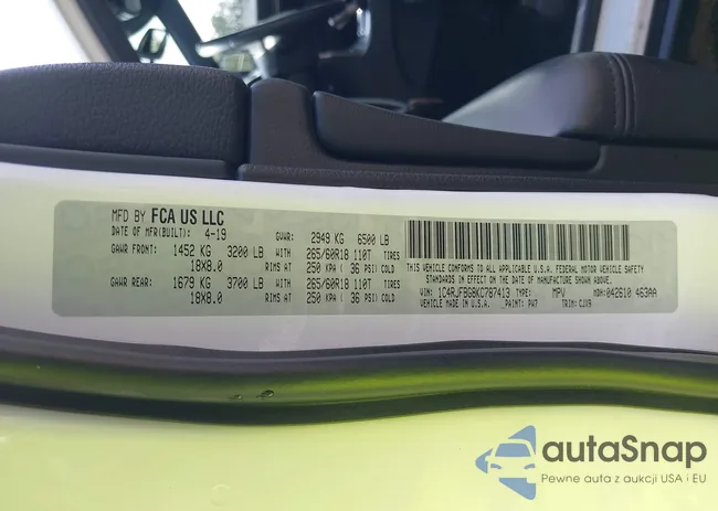 1C4RJFBG8KC787413: 43332146