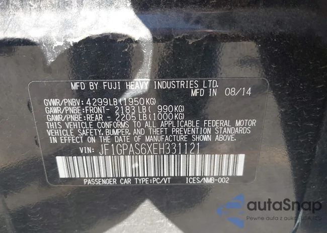 JF1GPAS6XEH331121: 43332164