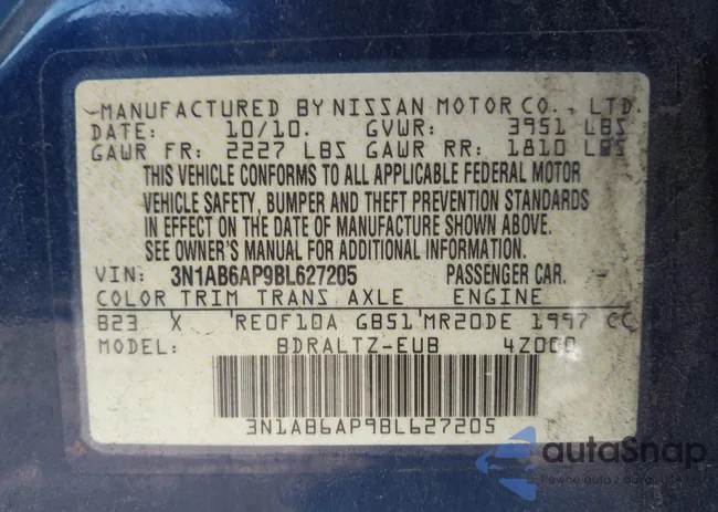 3N1AB6AP9BL627205: 43332248