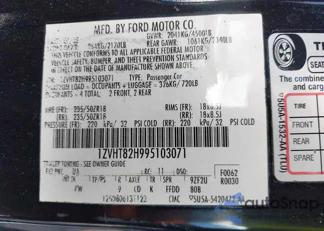 1ZVHT82H995103071: 43331523