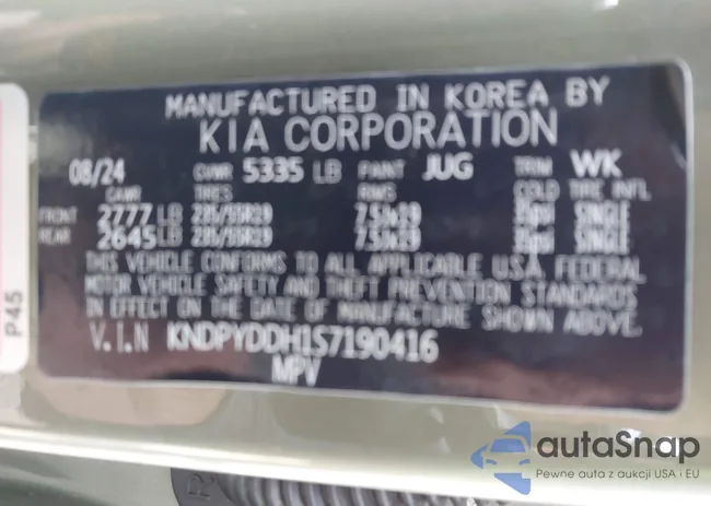 KNDPYDDH1S7190416: 43331646