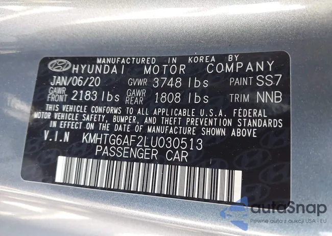 KMHTG6AF2LU030513: 43331652