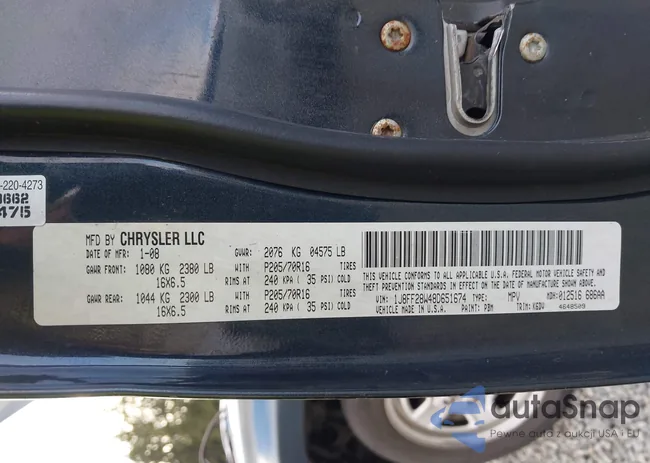 1J8FF28W48D651674: 43332948