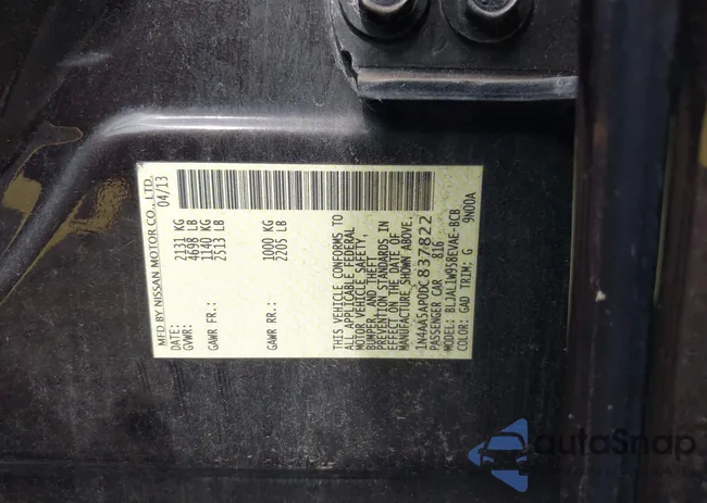 1N4AA5AP0DC837822: 43333096