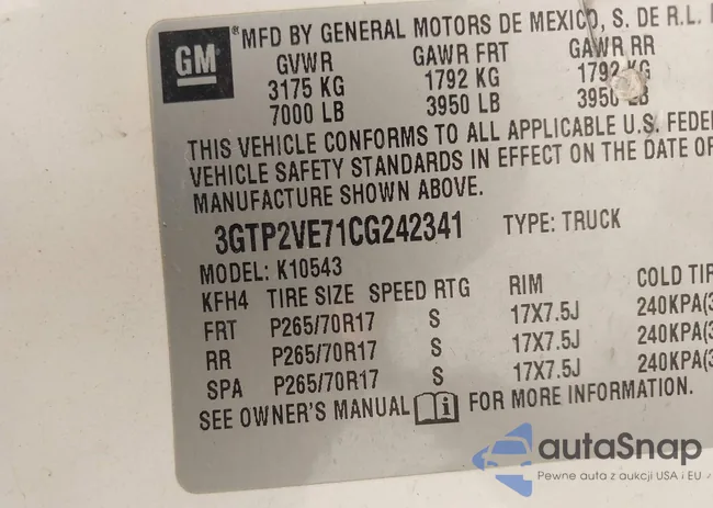 3GTP2VE71CG242341: 43332456