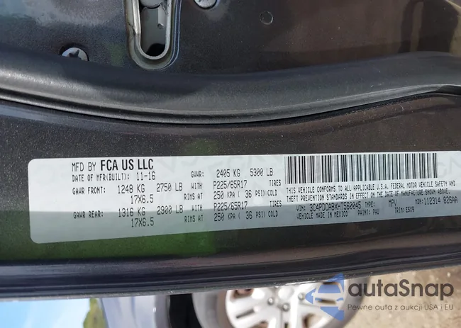 3C4PDCABXHT560045: 43332641