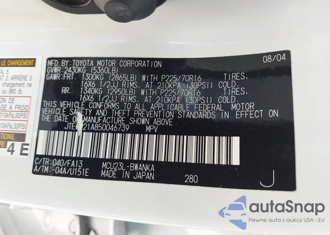 JTEGP21A850046739: 43333699