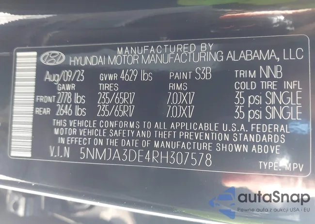 5NMJA3DE4RH307578: 43333727