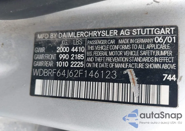 WDBRF64J62F146123: 43333814