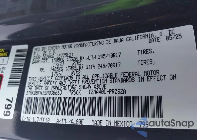 3TMKB5FN1SM038663: 43333960