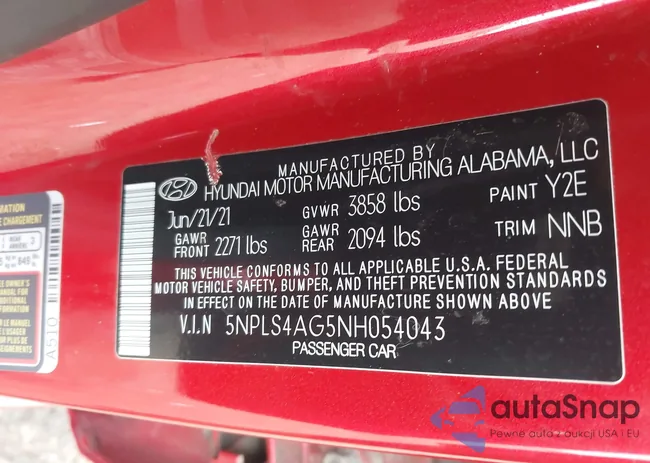 5NPLS4AG5NH054043: 43333992