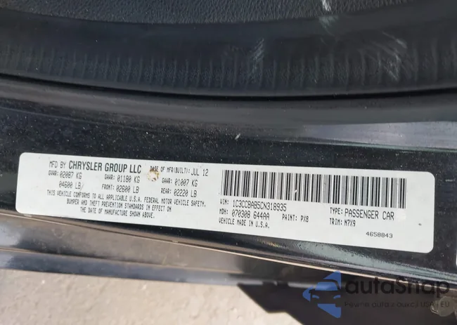 1C3CCBAB5CN318935: 43334018