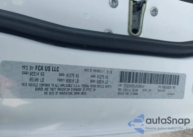 2C3CDXHG5JH238410: 43334092