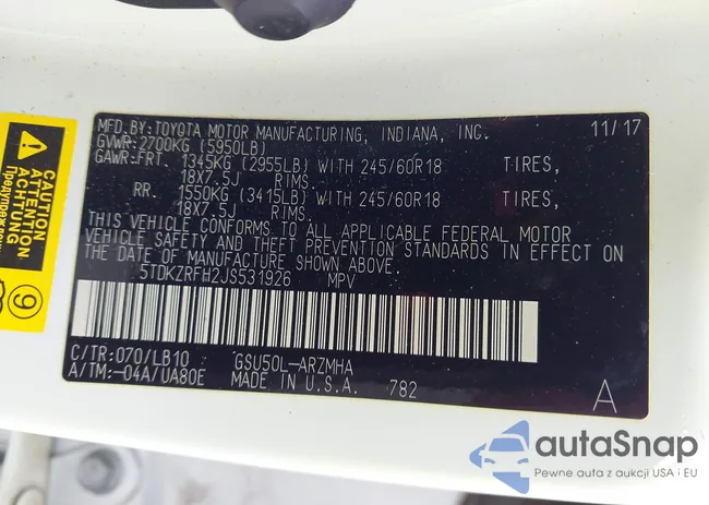 5TDKZRFH2JS531926: 43334132