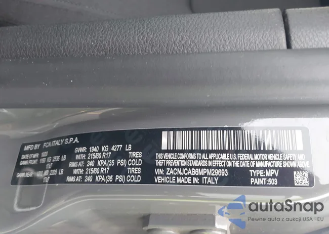 ZACNJCAB6MPM29693: 43334180