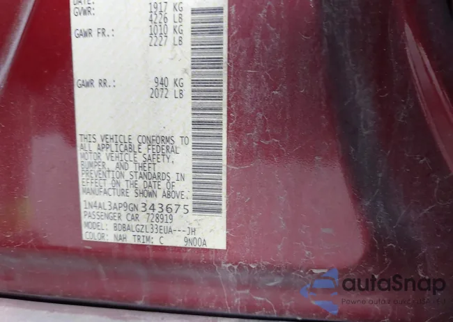 1N4AL3AP9GN343675: 43334228