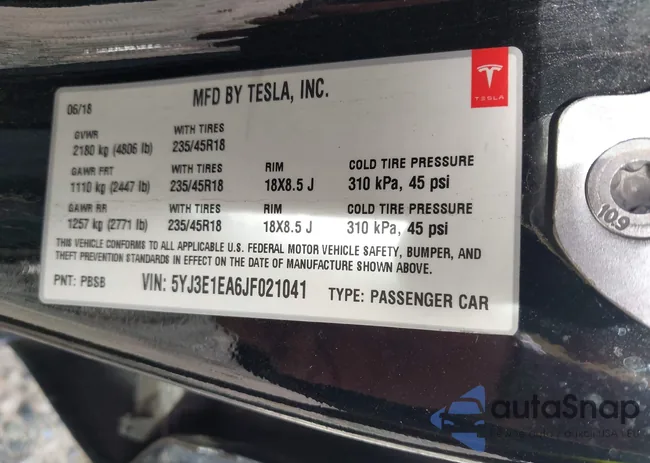 5YJ3E1EA6JF021041: 43333394