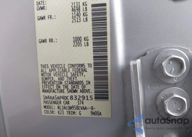 1N4AA5AP4DC832915: 43333546