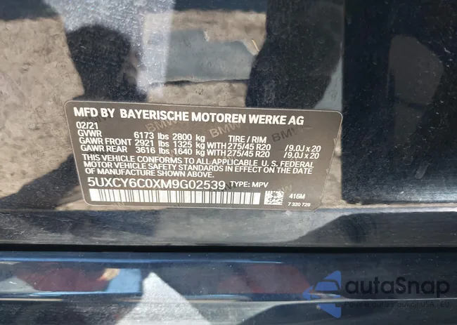 5UXCY6C0XM9G02539: 43334788