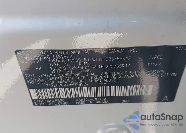 2T3ZFREV4HW329824: 43334908