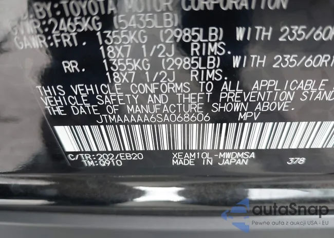 JTMAAAAA6SA068606: 43334352