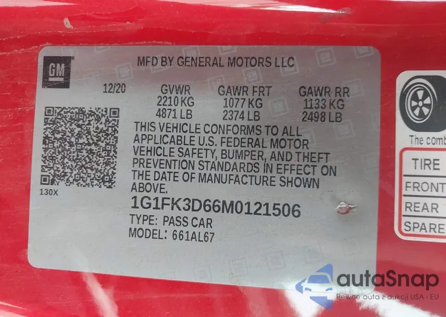 1G1FK3D66M0121506: 43334417