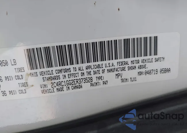 2C4RC1GG2ER373528: 43334533