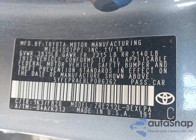 5YFEPRAE8LP086362: 43334664