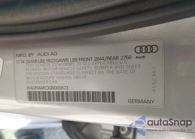 WAUFMAFC3GN000672: 43335775