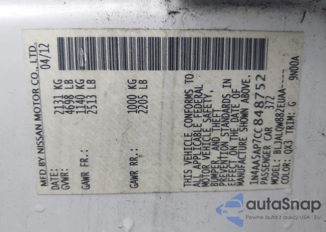 1N4AA5AP7CC848752: 43335878