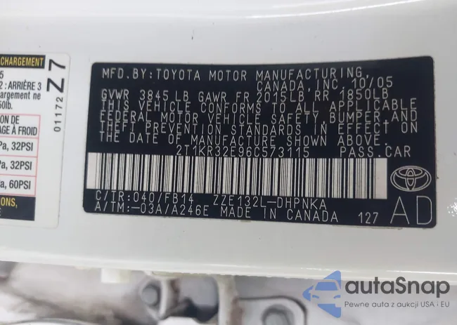 2T1KR32E96C573115: 43336019