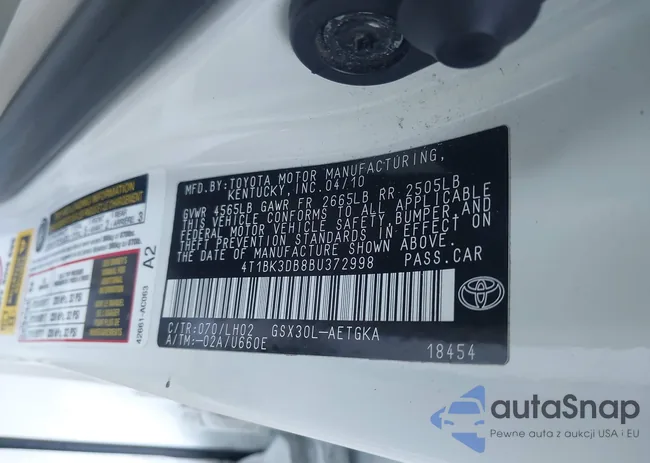 4T1BK3DB8BU372998: 43336086