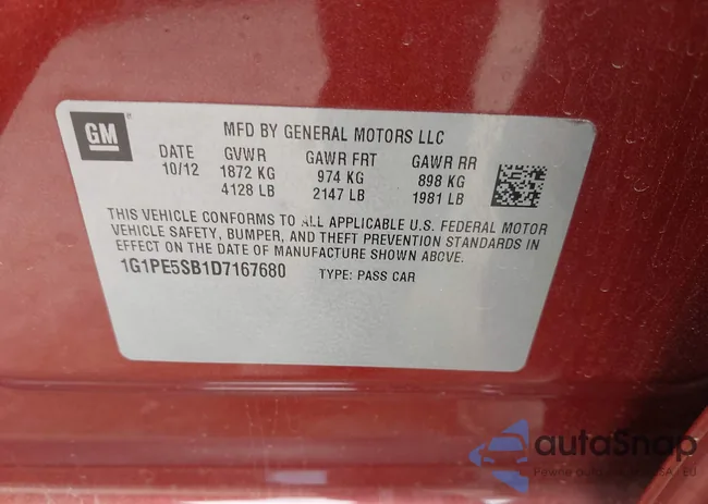 1G1PE5SB1D7167680: 43336178