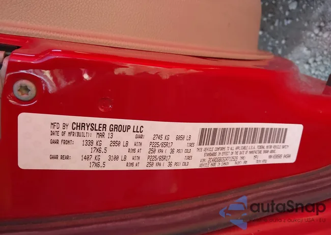 2C4RDGBG5DR712529: 43335371