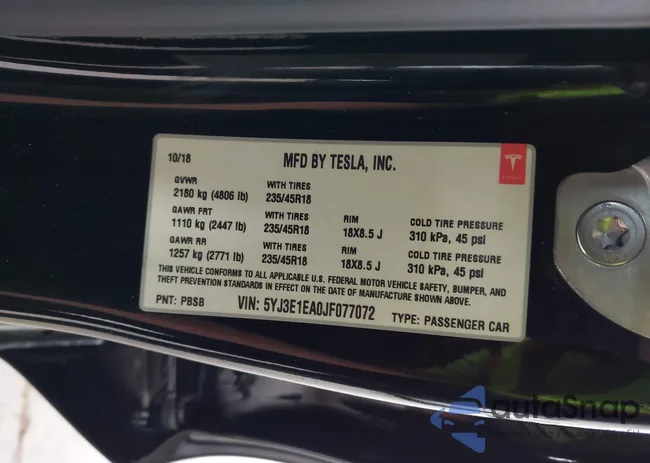 5YJ3E1EA0JF077072: 43335417