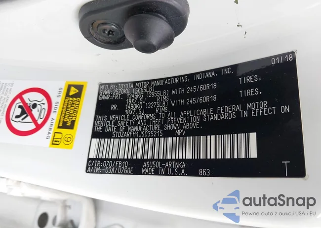 5TDZARFH1JS035215: 43335514