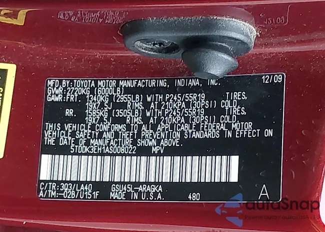 5TDDK3EH1AS008022: 43335550