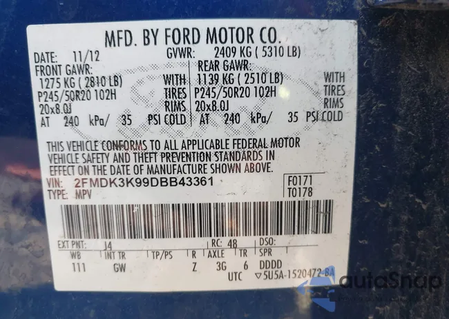 2FMDK3K99DBB43361: 43336743