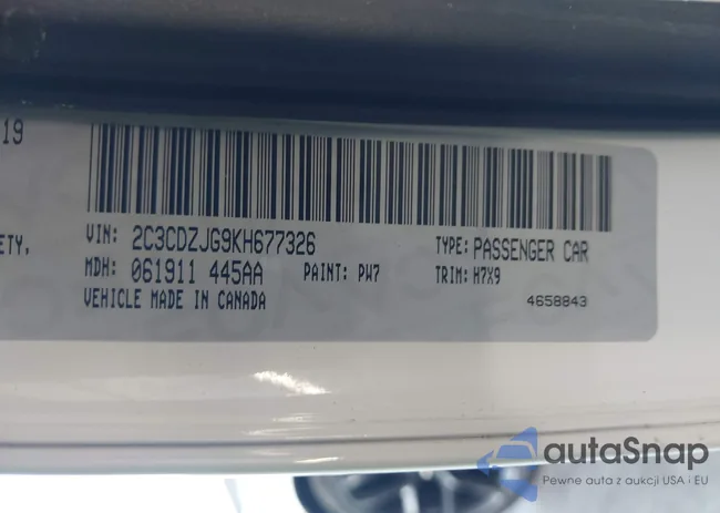 2C3CDZJG9KH677326: 43336909