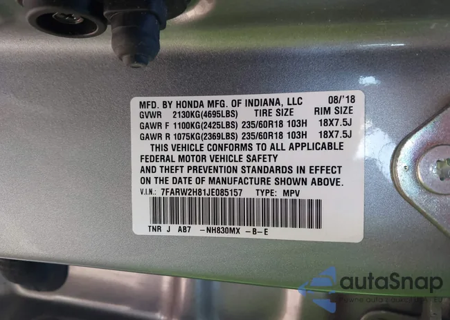 7FARW2H81JE085157: 43336910