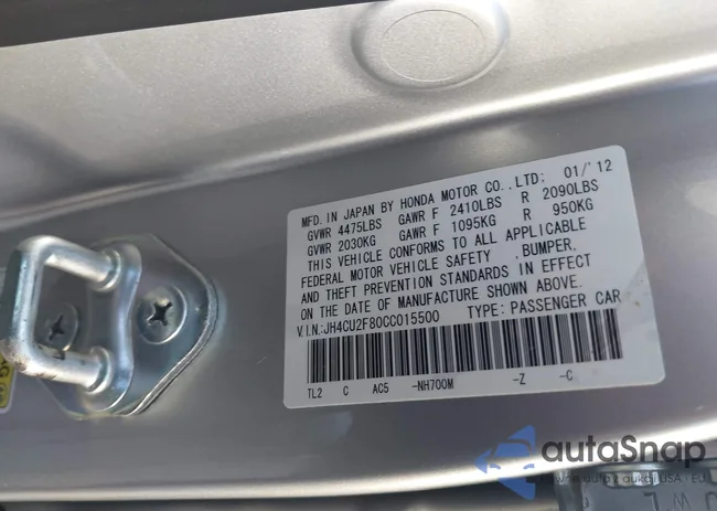 JH4CU2F80CC015500: 43337039