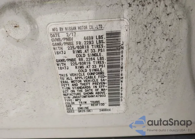 JN8AT2MT6HW147903: 43337093