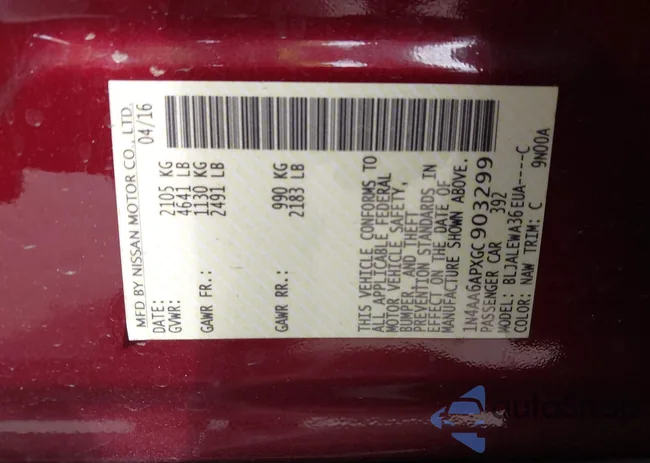 1N4AA6APXGC903299: 43337168