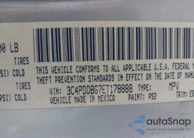 3C4PDDBG7ET178888: 43337180