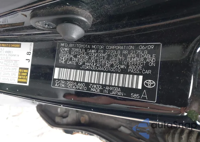 JTDKN3DU4A0010010: 43337196